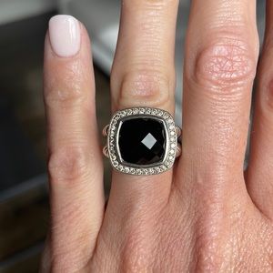 David Yurman Albion Ring, Black Onyx, sz 6